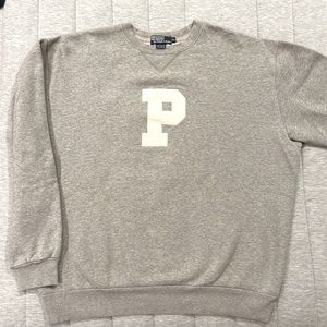POLO BY RALPH LAUREN grey pullover sweatshirt